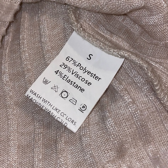 super soft shein beige bodysuit size small - Picture 3 of 3